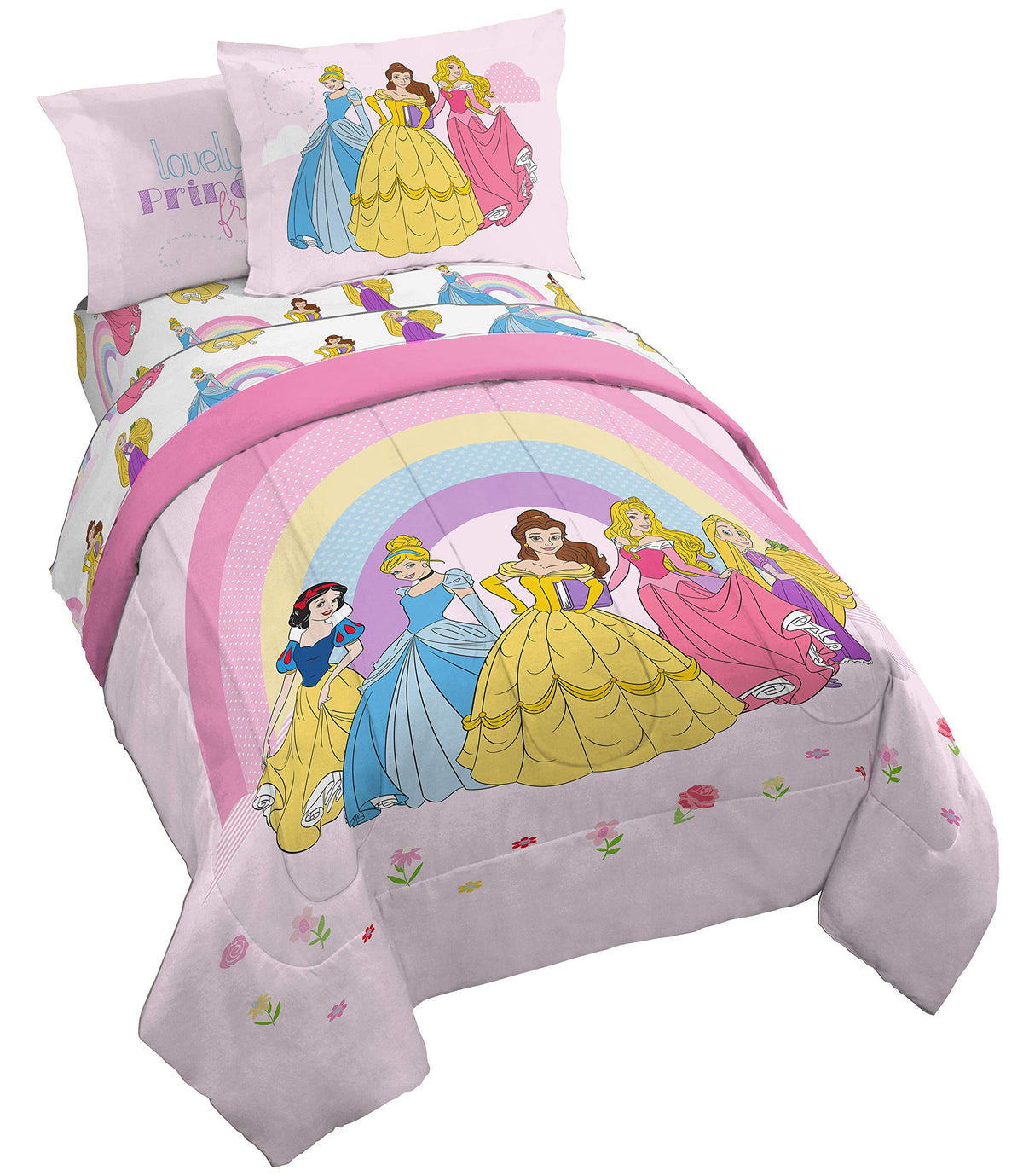 Disney Lilo & Stitch Twin Comforter Set, 5 Pc Bed in a Bag, Reversible