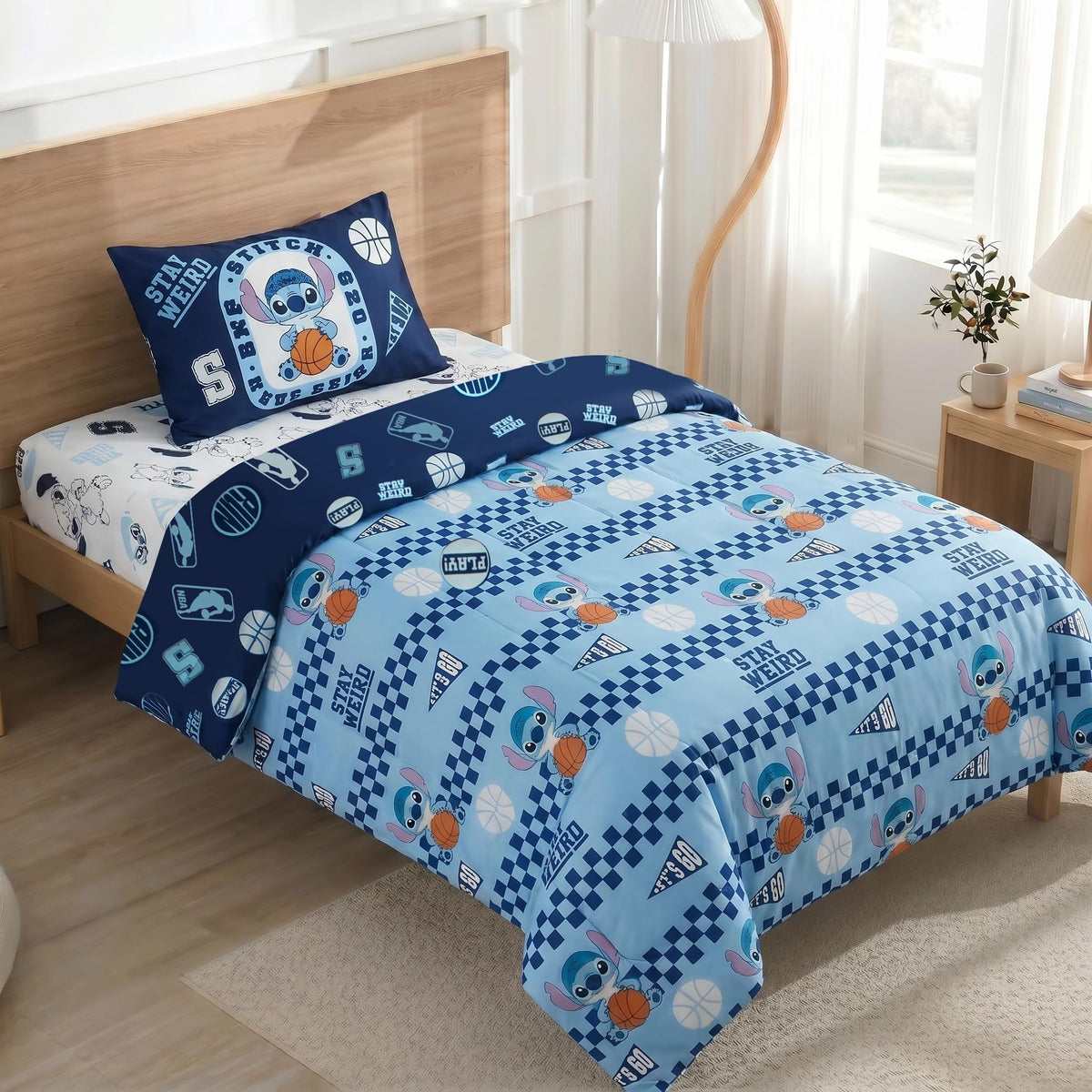 Northwest Disney Pixar Story Twin Comforter Set, Reversible Buzz Lightyear & Woody Design, Ultra Soft Fade Resistant Microfiber Kids Bedding Set, Officially Licensed