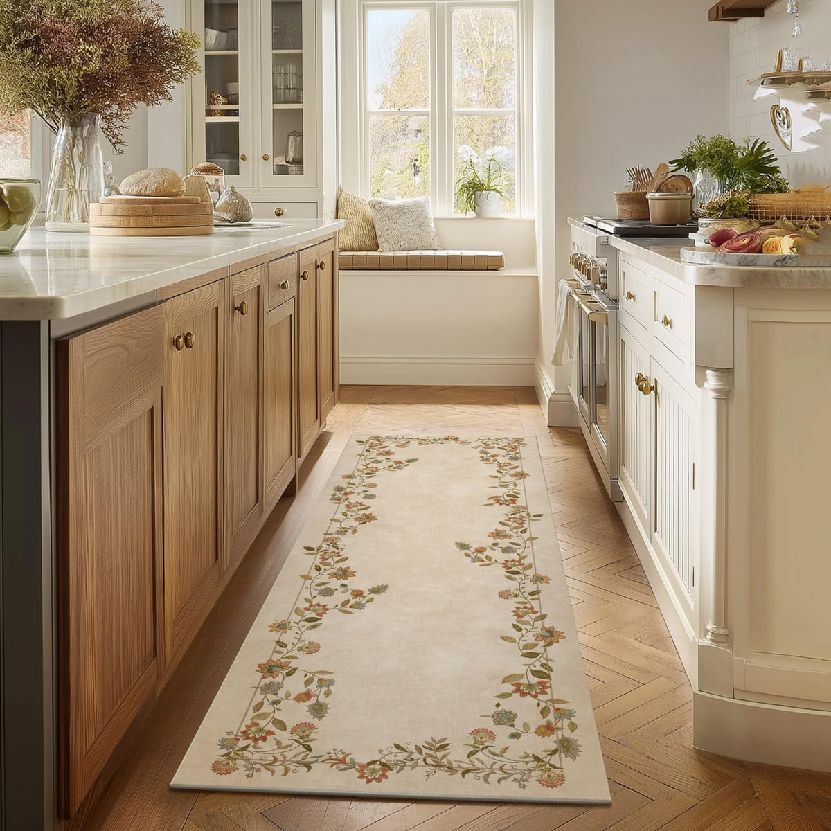 5x7 Area Rug for Living Room: Washable Bedroom Rug Non Slip Low Pile Carpet