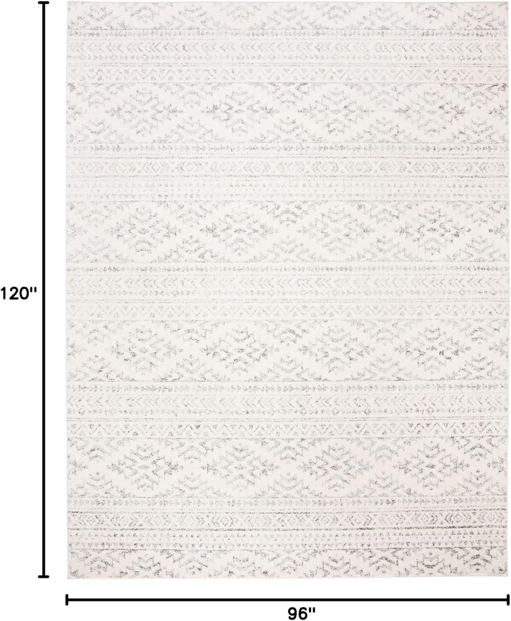 SAFAVIEH Tulum Area Rug 8x10, Large Ivory & Grey TUL272A