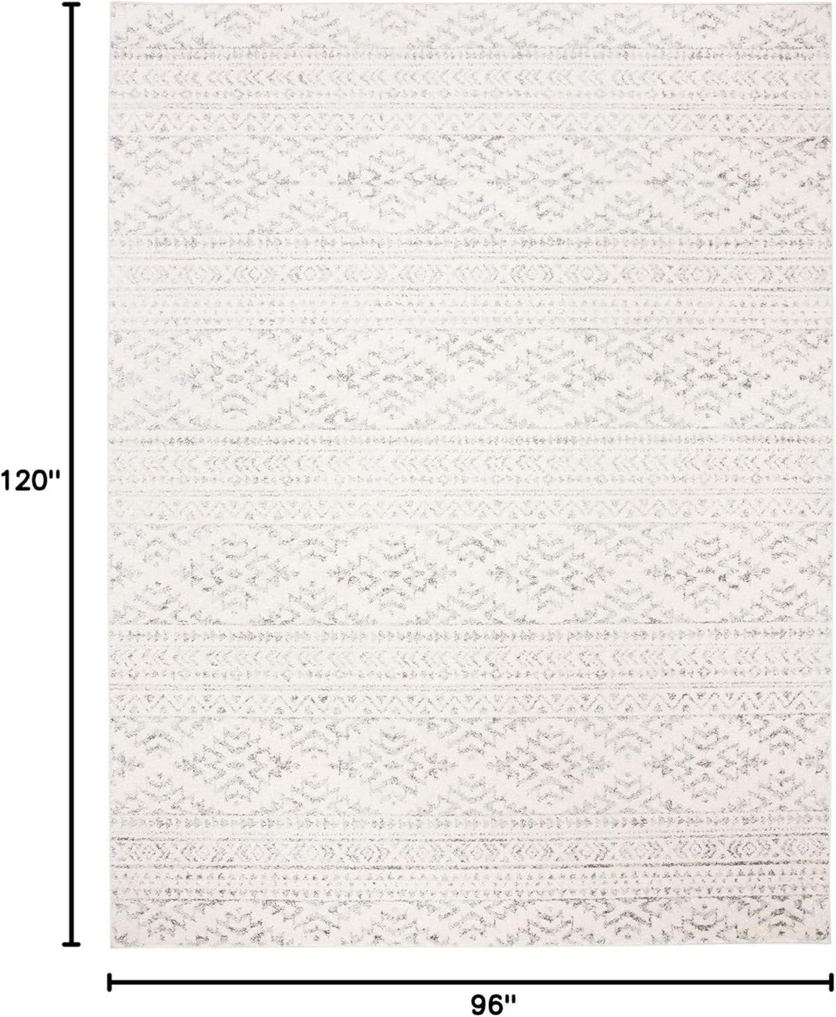 SAFAVIEH Tulum Area Rug 8x10, Large Ivory & Grey TUL272A