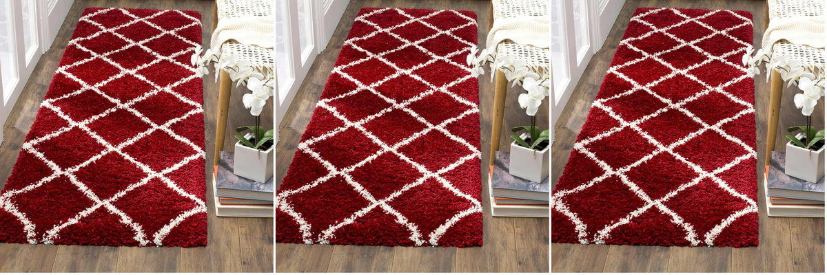 SAFAVIEH Hudson Shag Accent Rug 3'x5', Soft Plush Grey & Beige SGH281J