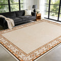 Large Geometric Area Rugs for Living Room Bedroom 4x6 Dark Grey Rug