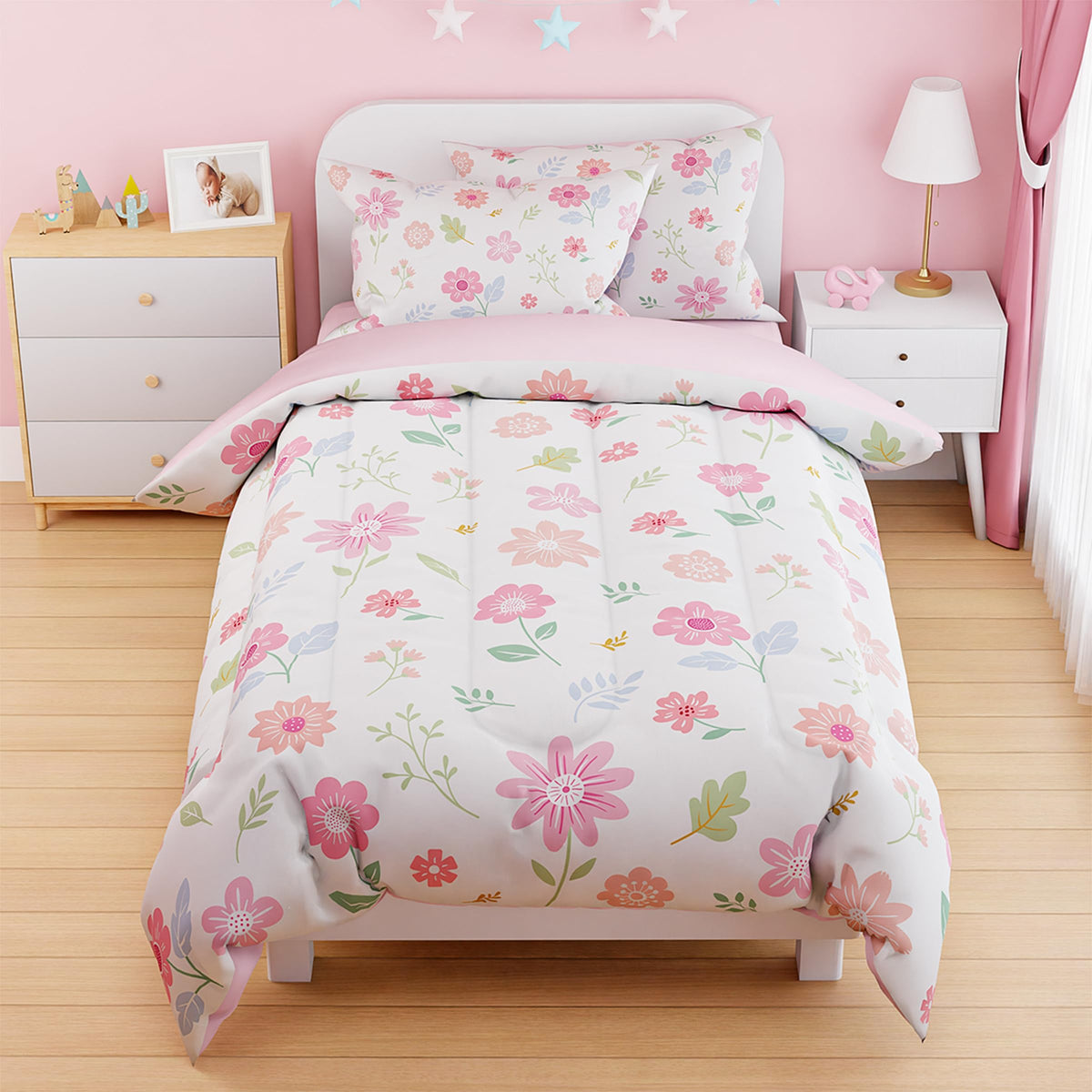 SANDJEST Dinosaur Duvet Cover Sets Full Size for Kids Boys, Incude 1 Polyester Comforter Cover 80x90 Inches and 2 Pillowcases 20x26 Inches, Comforter Not Included, Gift for Christmas Birthday