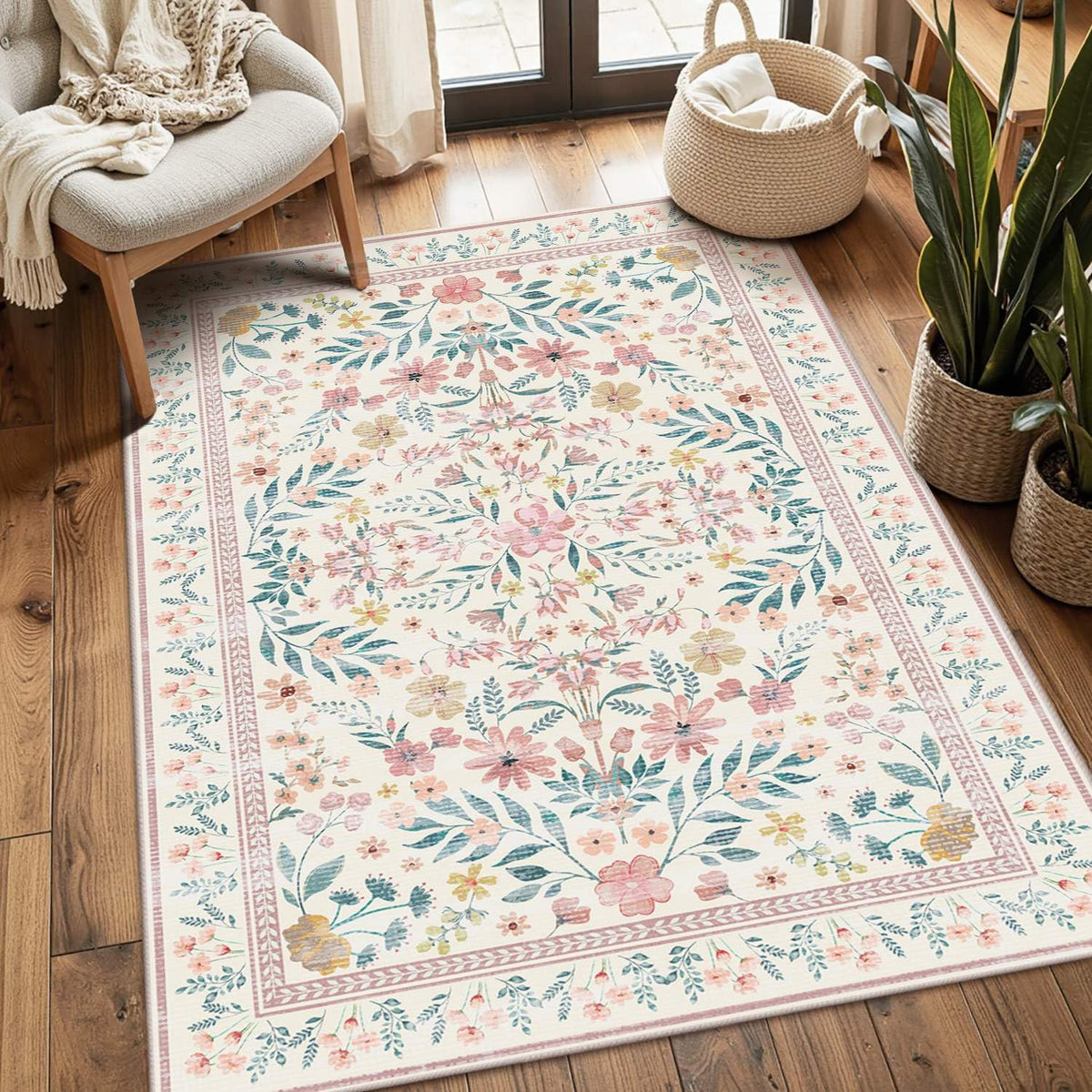 Rugxara Grey 5x7 Area Rugs for Bedroom & Living Room
