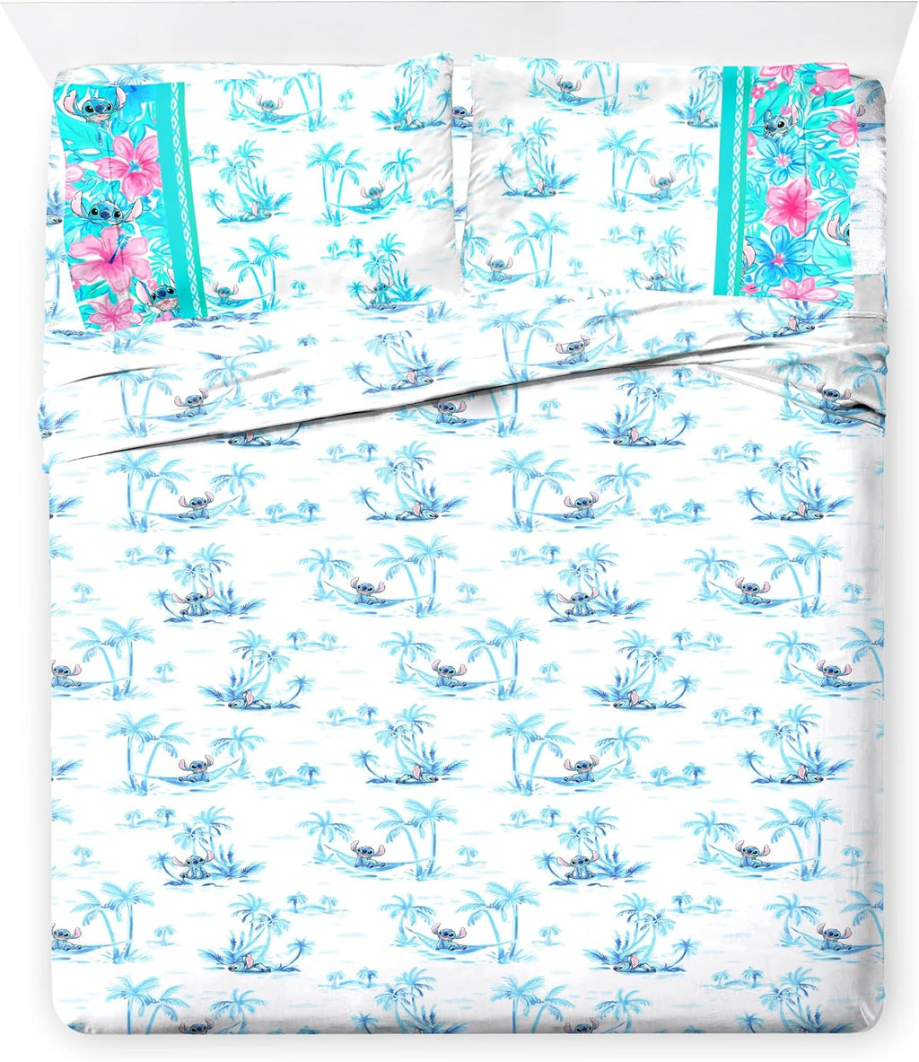 Disney Lilo and Stitch Full Size Comforter Set 7 Piece Bedding, Multi