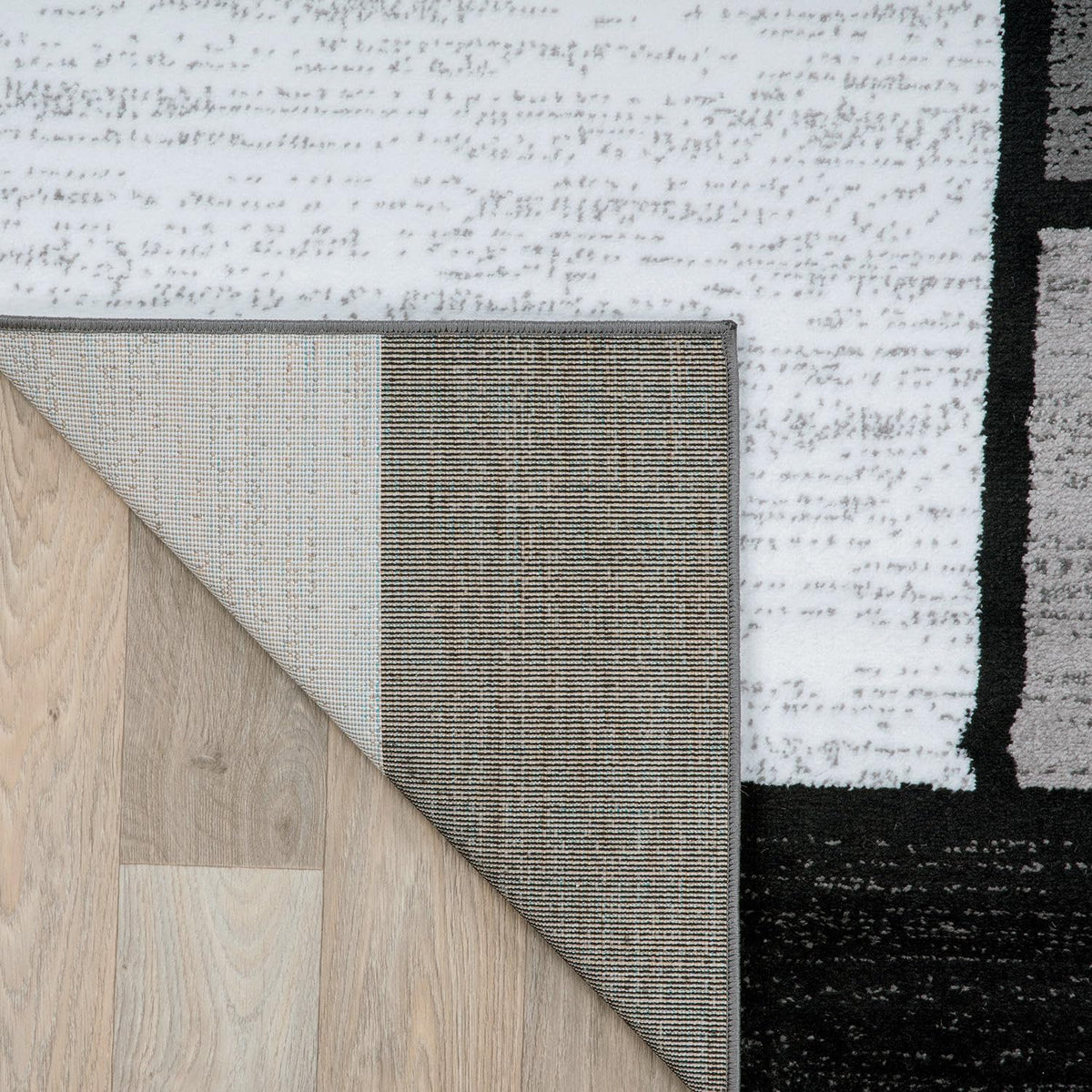 Rugshop Modern Boxes Contemporary Non-Shedding Area Rug Gray 5'3" x 7'3"