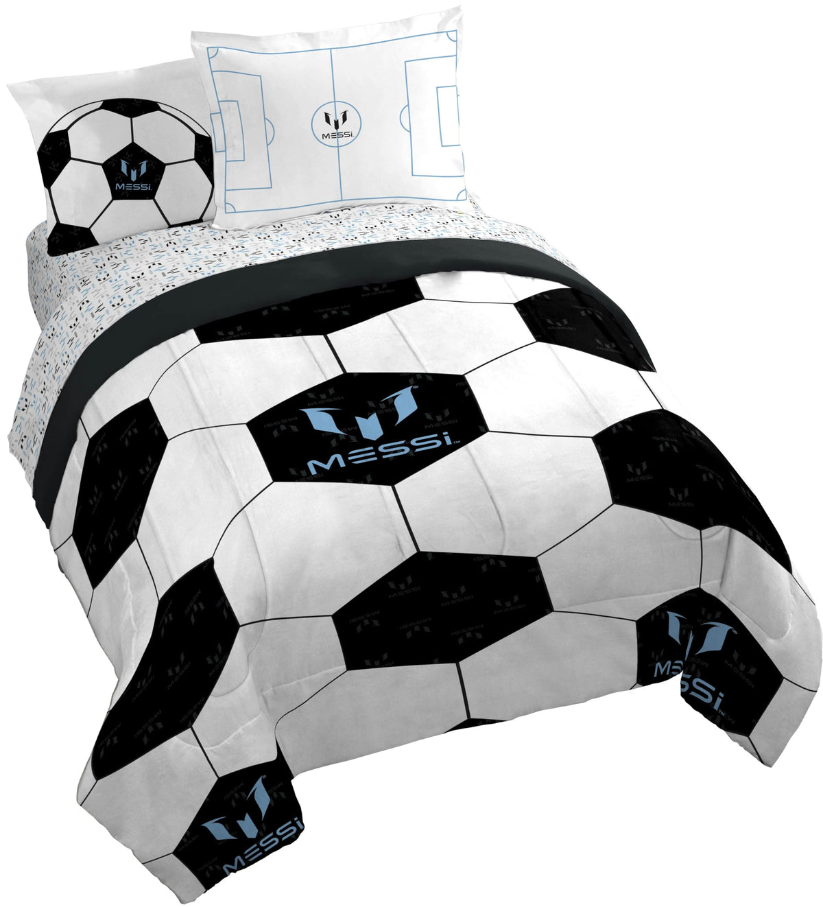 Disney Frozen Kids Full Comforter Set 7 Piece Bed in a Bag, Purple