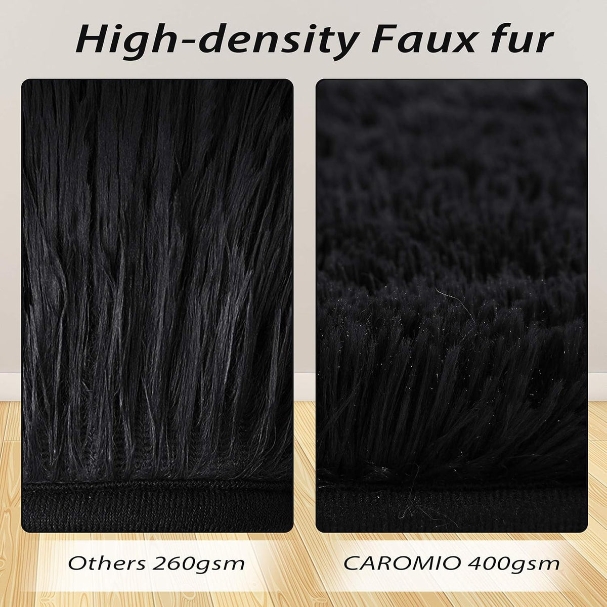 CAROMIO Shag Fluffy Area Rug Modern Indoor Plush Rug 8' x 10'