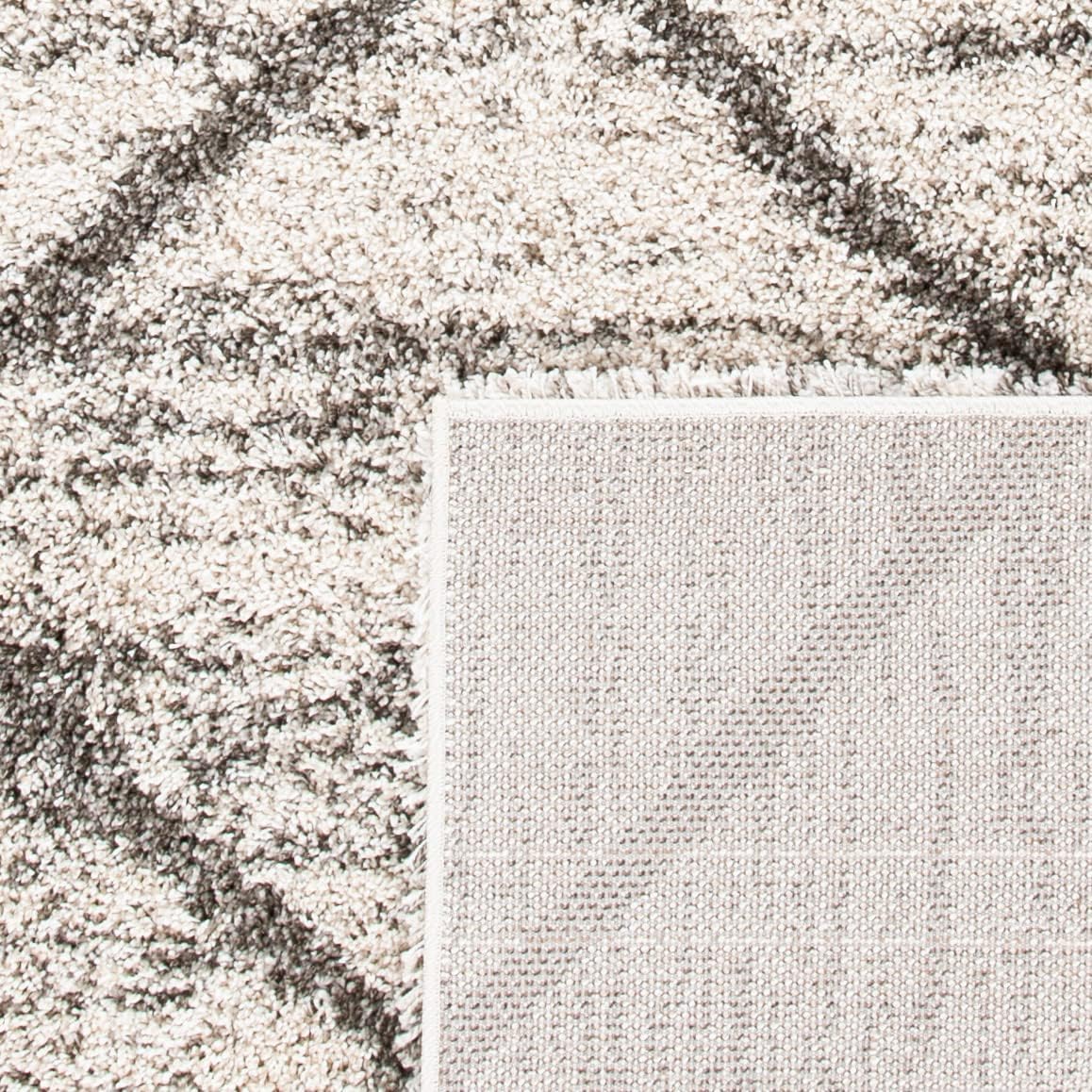SAFAVIEH Hudson Shag Accent Rug 3'x5', Soft Plush Grey & Beige SGH281J