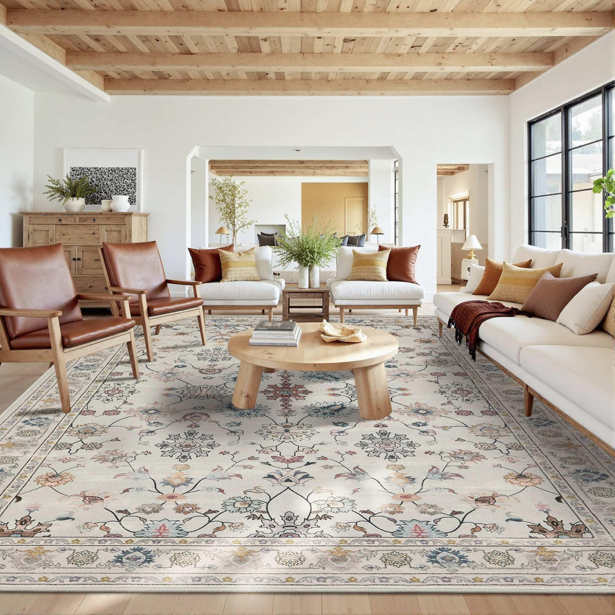 Rugxara Grey 5x7 Area Rugs for Bedroom & Living Room