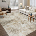Tosuoka 5x7 Area Rugs for Living Room Abstract Washable Black Rug