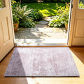 5x7 Area Rugs Living Room Rug Abstract Washable Rug Non-Slip Soft Low Pile Indoor Floor Stain Resistant Thin Carpet for Bedroom Dining Room Home Office Farmhouse Nursery - Light Gray & Cream 5' x 7'