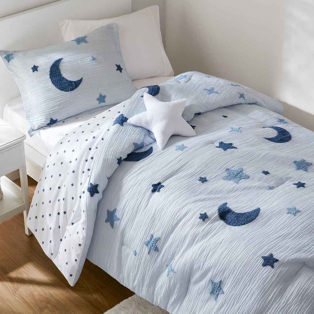 Intelligent Design Kids White Floral Queen Comforter Set for Girls, 4pc