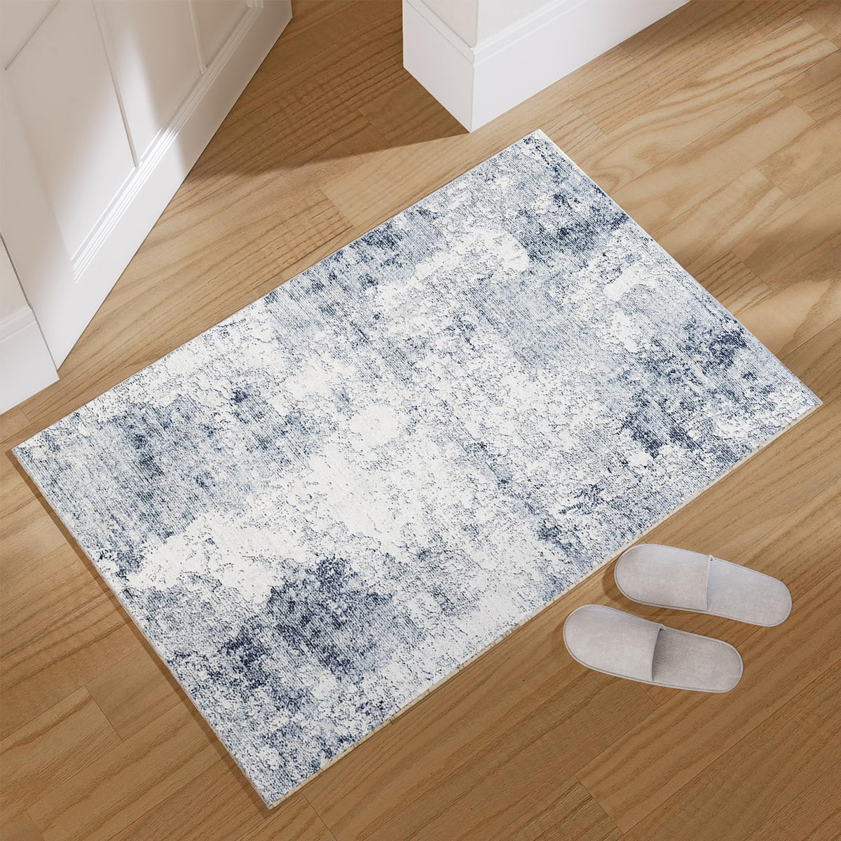 5x7 Area Rug for Living Room: Washable Bedroom Rug Non Slip Low Pile Carpet