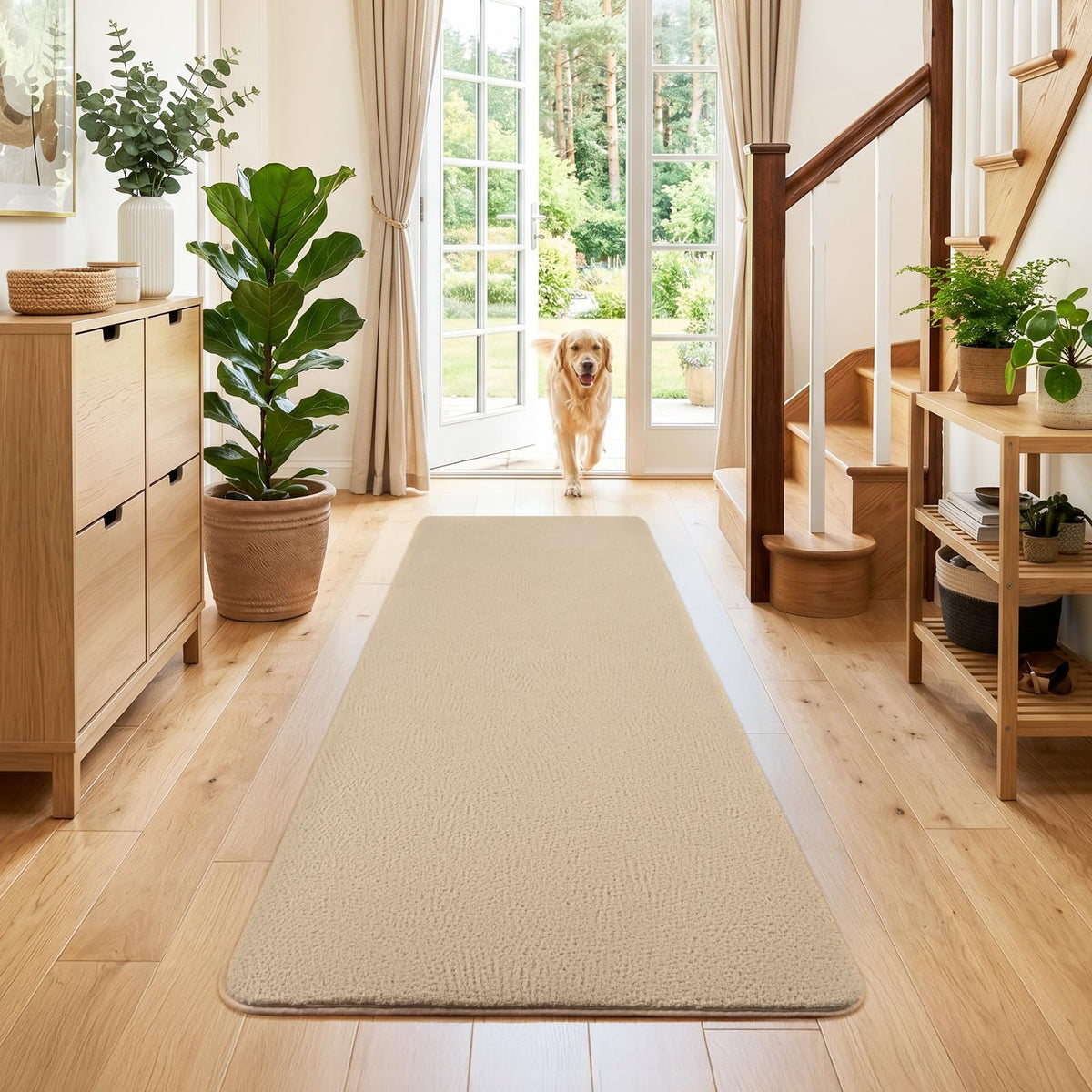 4x6 Black Area Rugs for Living Room, Non-Shedding Memory Foam Carpet