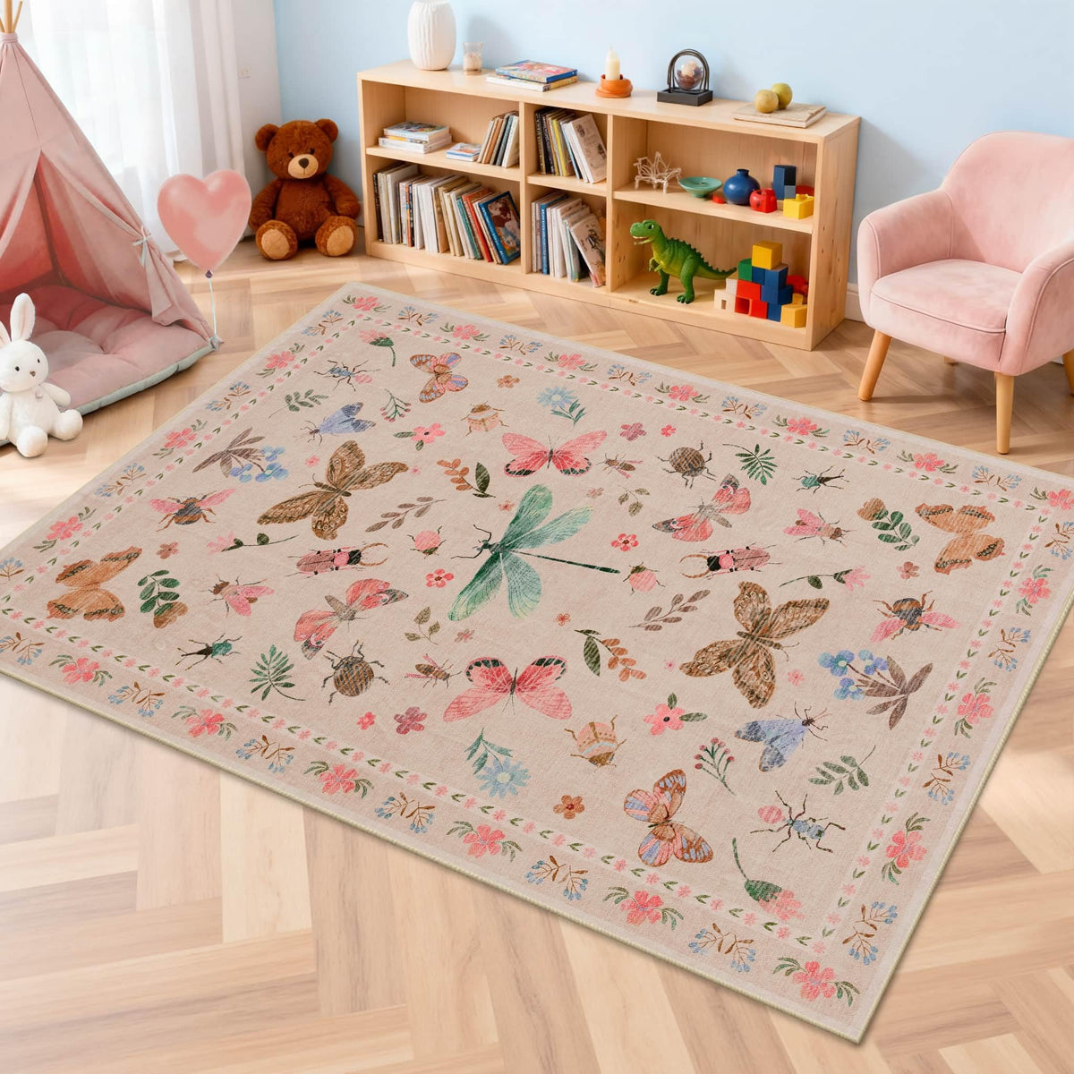 Rugxara Grey 5x7 Area Rugs for Bedroom & Living Room