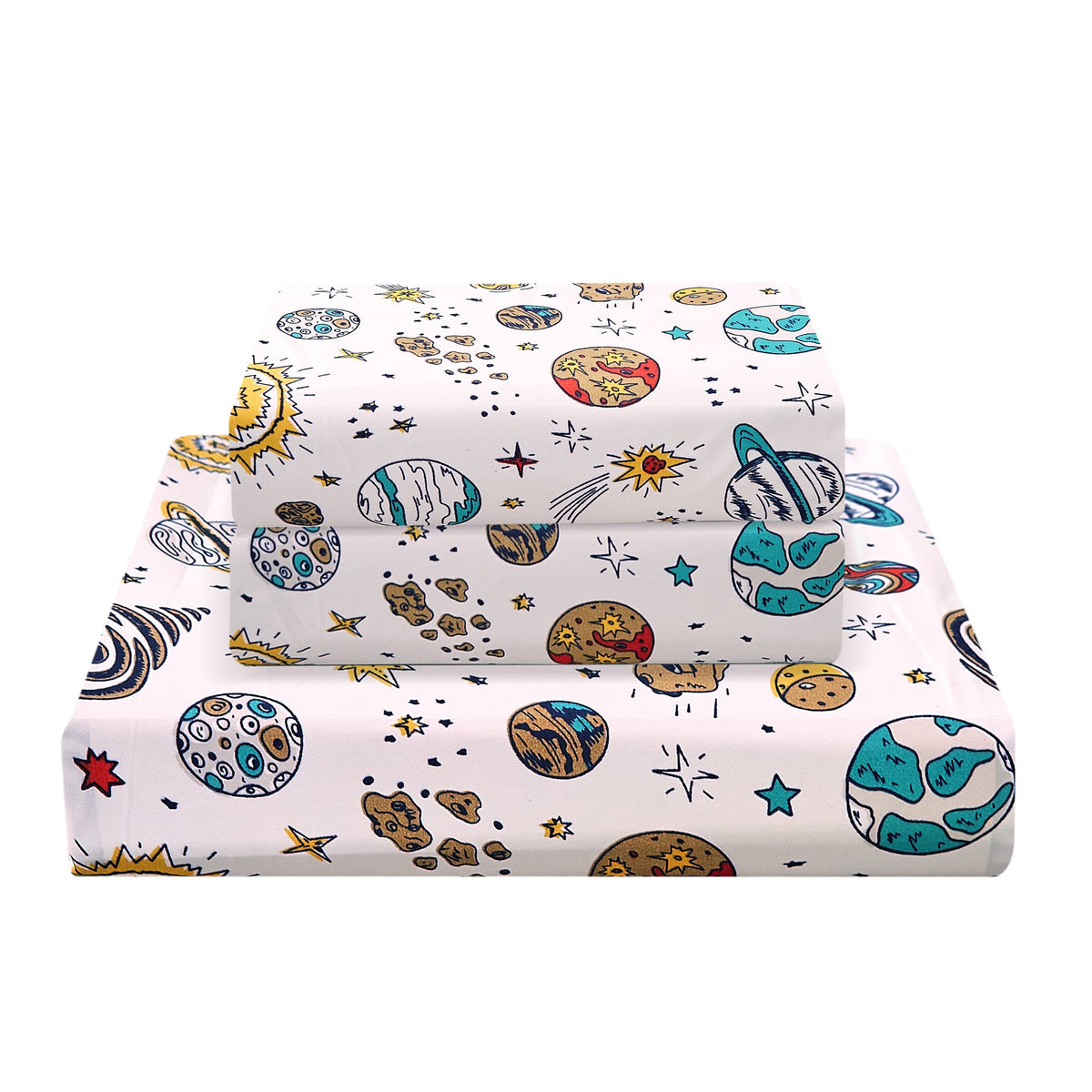 JSD Pink Unicorn Rainbow Kids Full Sheet Set for Girls 4 Piece