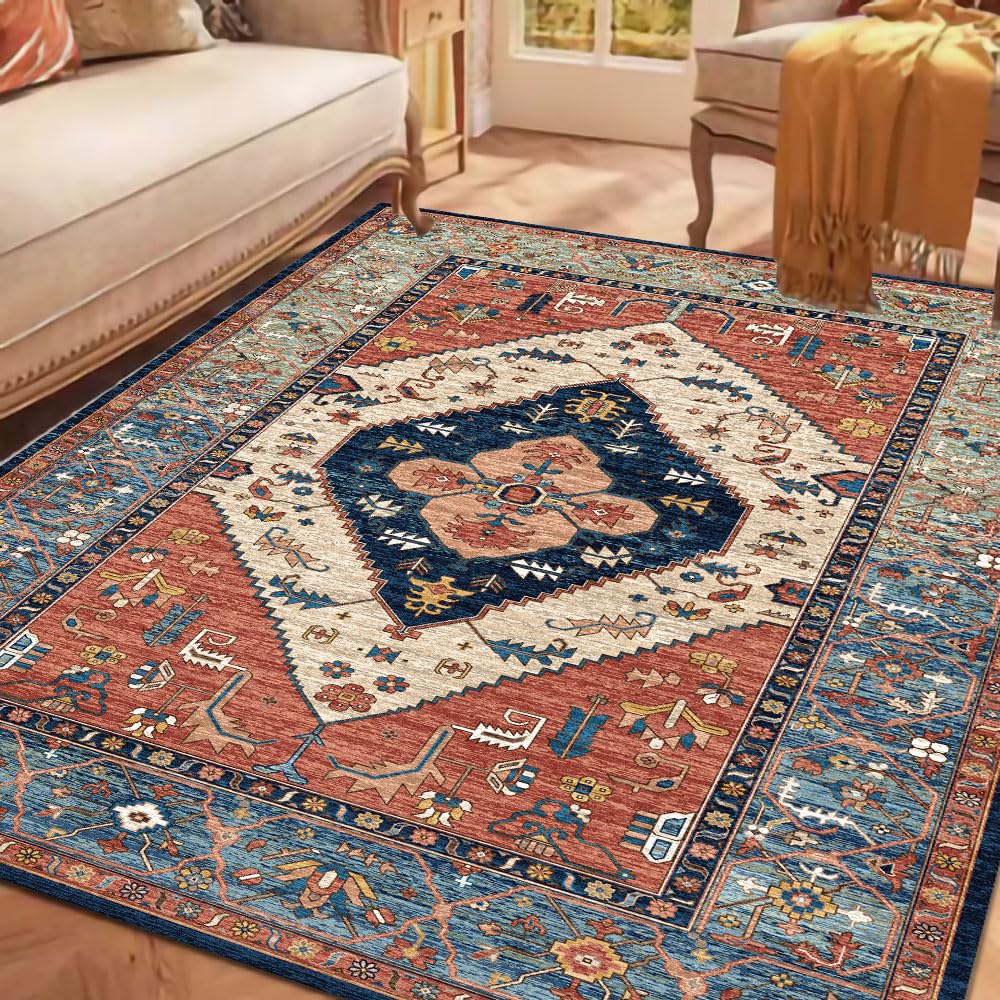 1.6x2.6 Small Area Rug, Washable Non-Slip for Entryway Green
