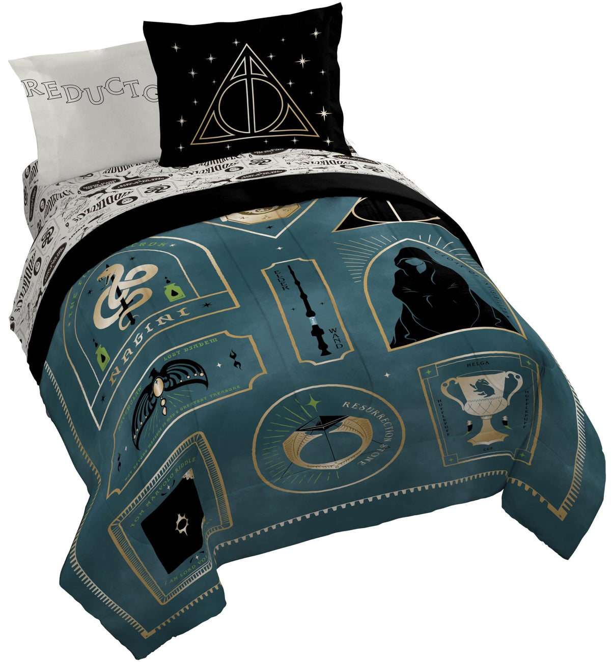 Jay Franco Kids Comforter Set Includes Sheets and Pillow Covers - Soft and Cozy Bed Set for Stylish Room Decor, Official Licensed Bedding, Black - Spiderman, 5 Piece Twin