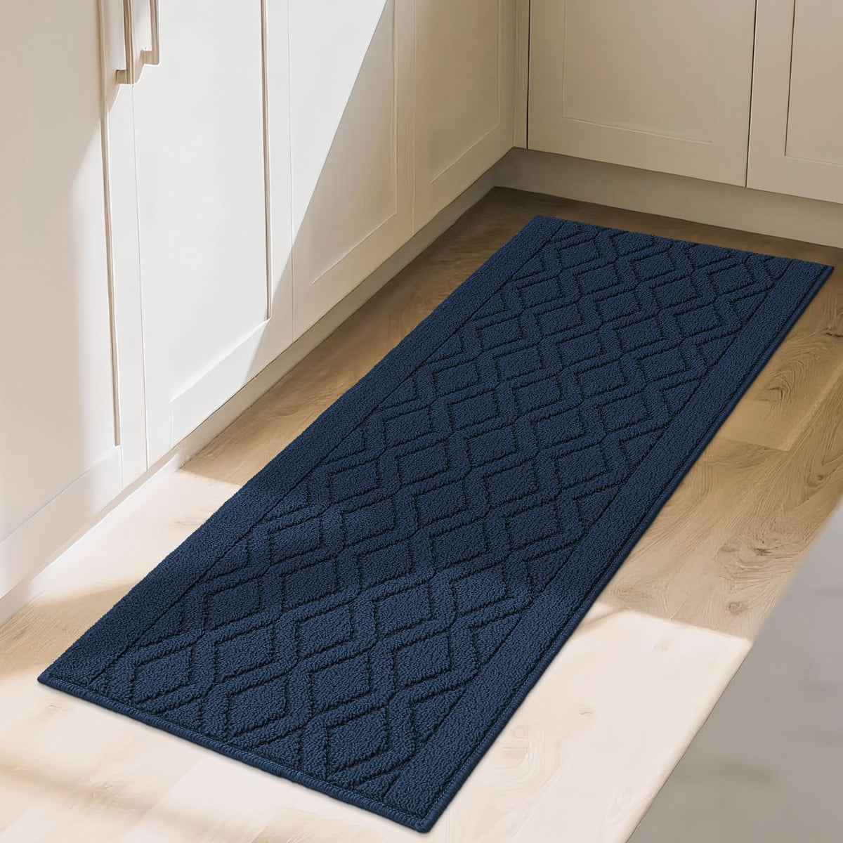 COSY HOMEER 48x20Inch/30X20Inch Kitchen Rug Mats,Grey