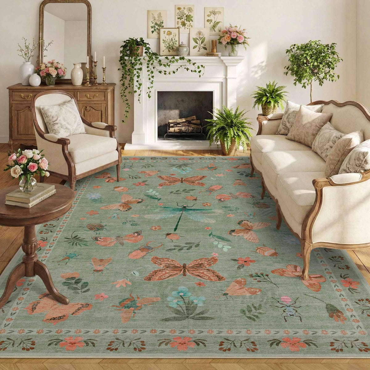 Rugxara Grey 5x7 Area Rugs for Bedroom & Living Room