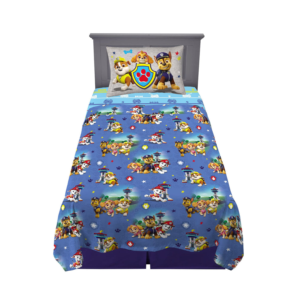 Paw Patrol Girls Kids Bedding Super Soft Microfiber Sheet Set, Twin, (Official) Nickelodeon Product By Franco