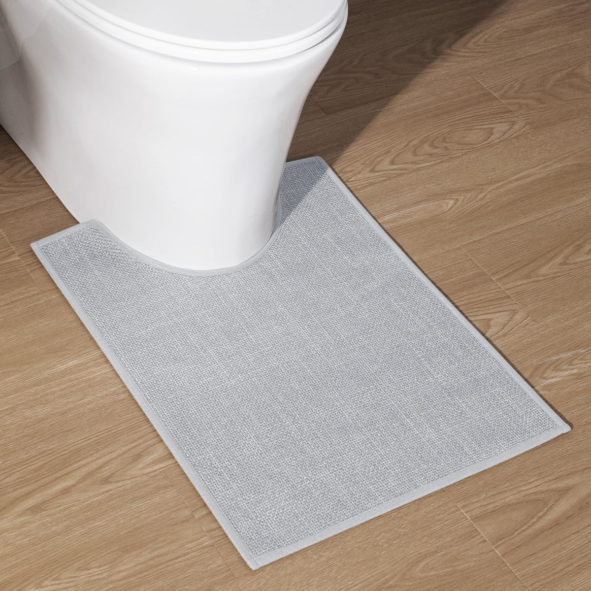 chakme Bathroom Rugs Mat 24x17, Ultra Thin Non Slip Bath Mat Small Quick Dry Absorbent Bath Mat for Bathroom Floor, (Dark Beige, 24"x17")