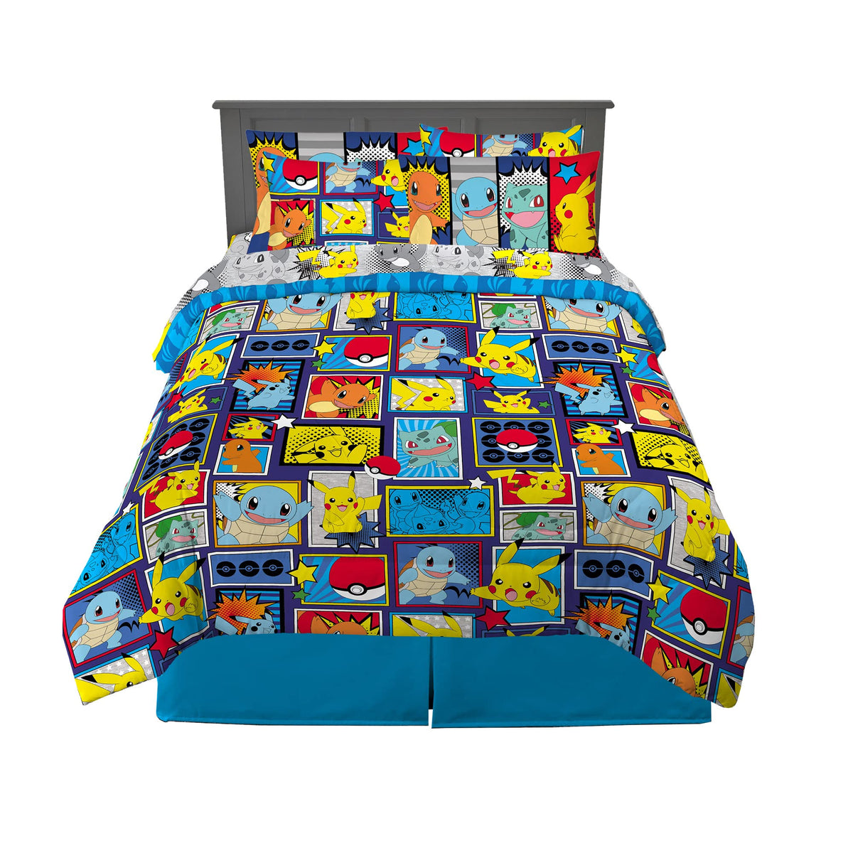 Franco Kids Bedding Super Soft Comforter and Sheet Set with Sham, 7 Piece Full Size, Paw Patrol