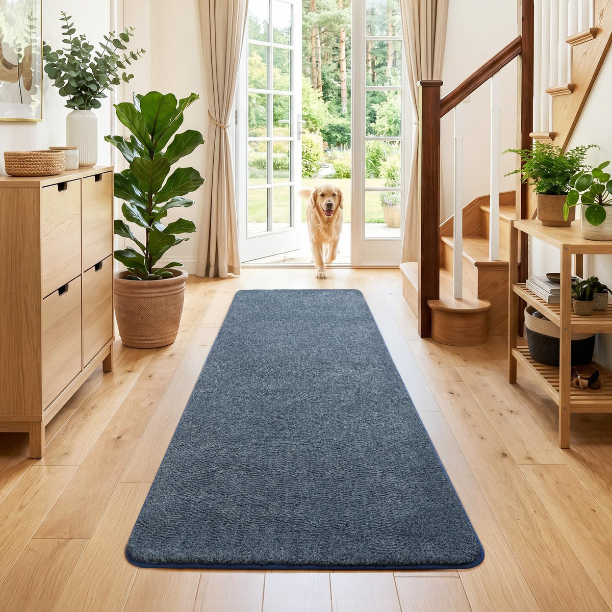 4x6 Black Area Rugs for Living Room, Non-Shedding Memory Foam Carpet