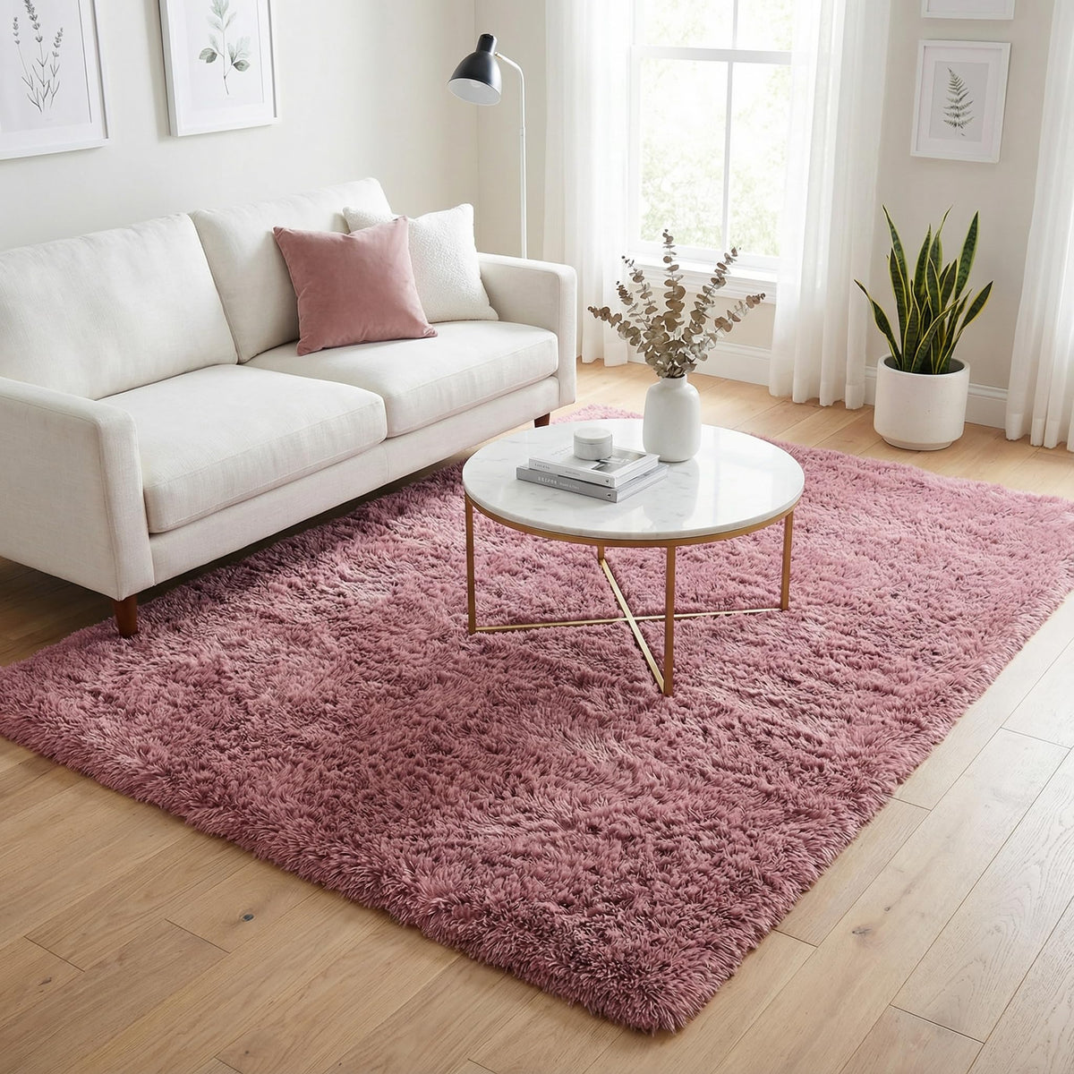 Merelax Soft Area Rug for Livingroom Bedroom, Machine Washable 4x6 Black Rugs Fluffy Shaggy Bedside Rug, Non Slip Indoor Carpet for Nursery Kids Room Home Decor Aesthetic