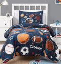 Boys Queen Size Bedding Set - 7 Pieces Space Kids Queen Comforter Set