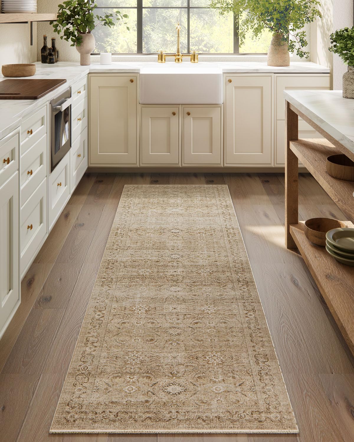 5x7 Area Rug for Living Room: Washable Bedroom Rug Non Slip Low Pile Carpet