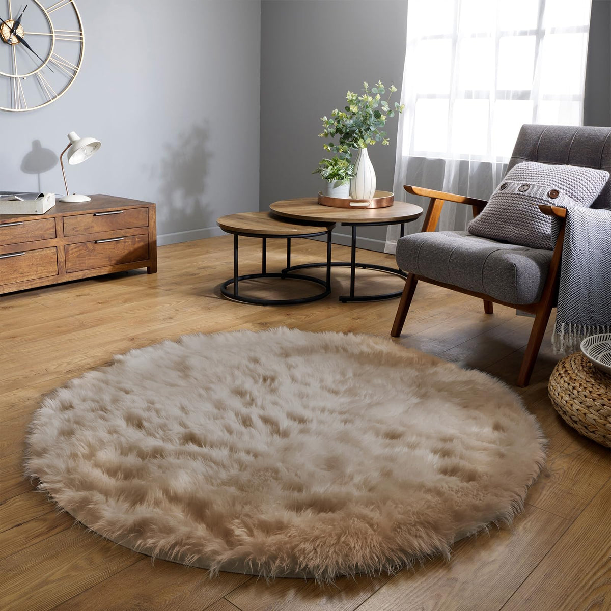 Latepis White Faux Fur Sheepskin Rug 4x6 for Living Room, Fuzzy Rugs Fluffy Washable Rug for Bedroom, Playroom, Luxury Room Decor, Rectangle