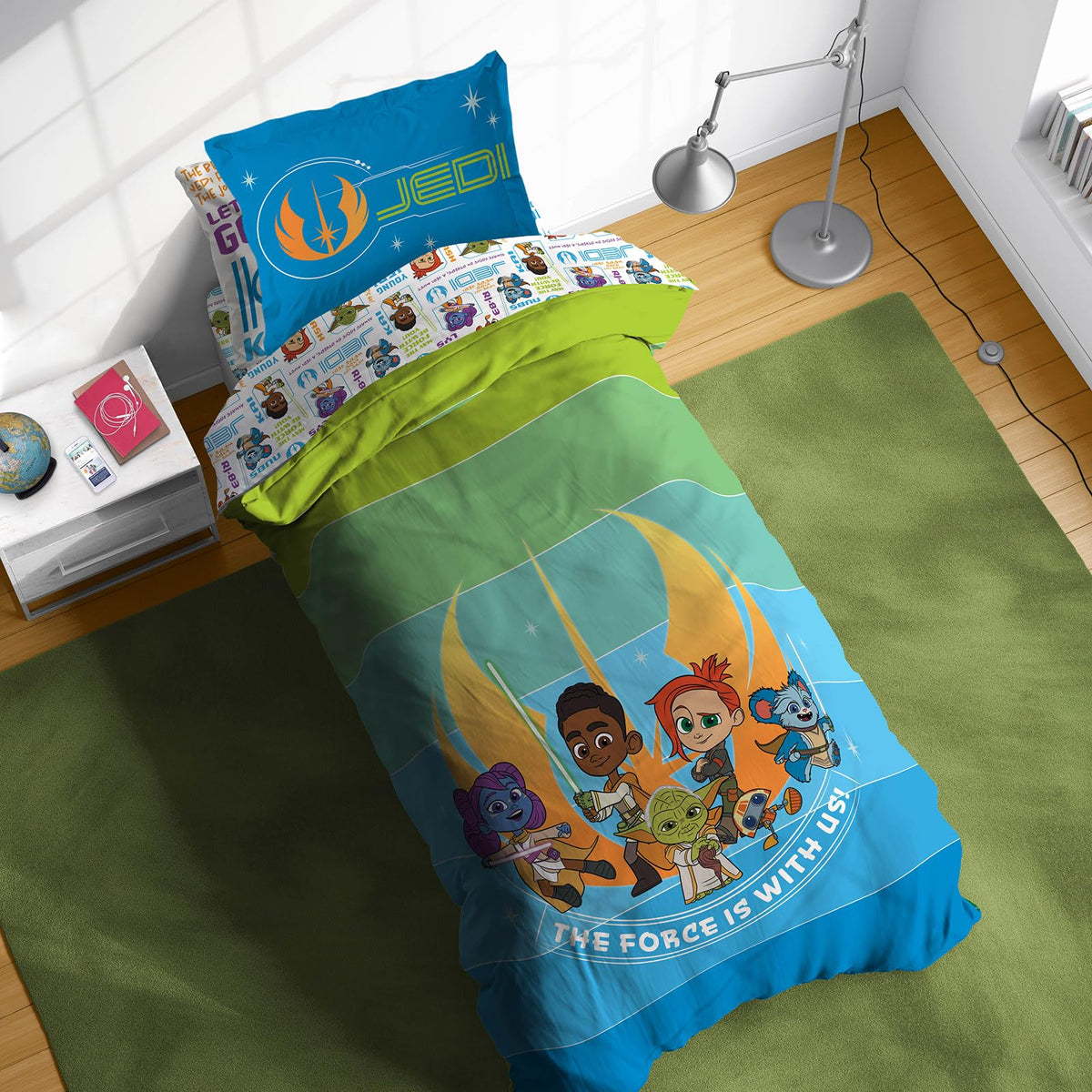 Sunny Side Up Bluey & Friends Full Comforter Set - 7 Piece Kids Bedding Includes Comforter, Sheets & Pillow Cover - Super Soft Microfiber Bed Set