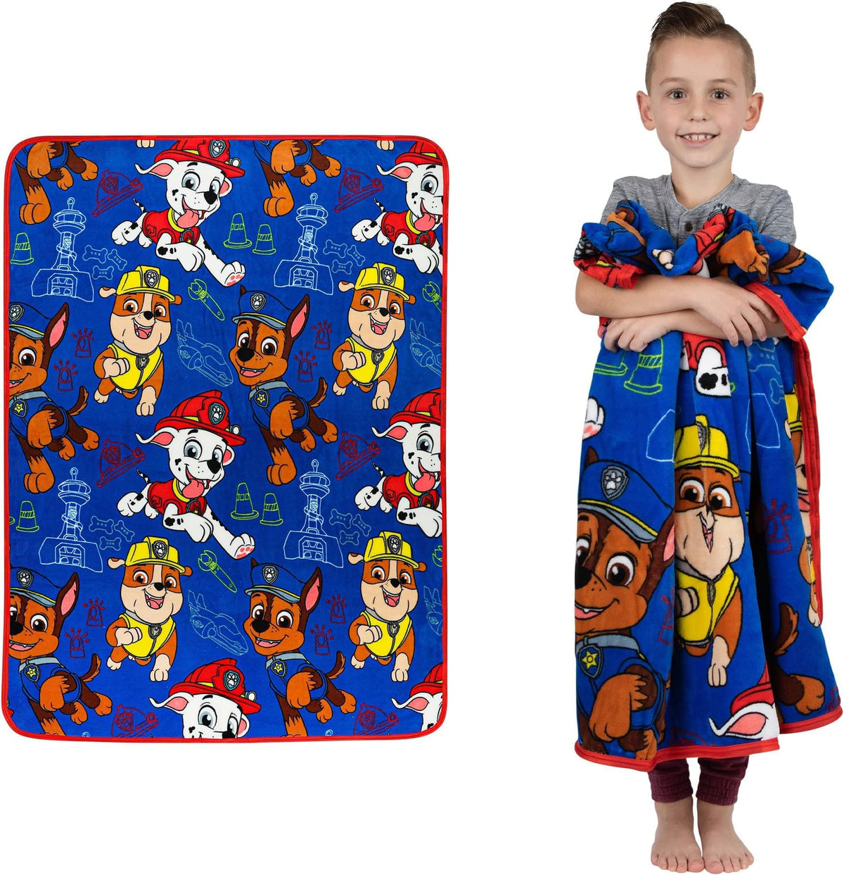 Franco Kids Bedding Super Soft Plush Throw Blanket, 46 in x 60 in, Paw Patrol