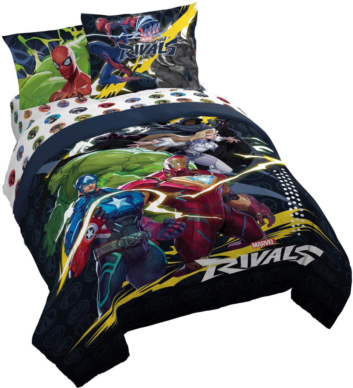 Disney Lilo and Stitch Full Size Comforter Set 7 Piece Bedding, Multi