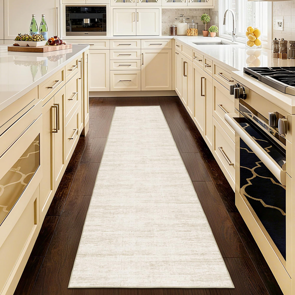 5x7 Area Rugs - Ultra-Thin Washble Rugs,Non-Slip Low Pile Abstract Print Rugs for Living Room,Home Office Decor,Stain Resistant Machine Washable Area Rug