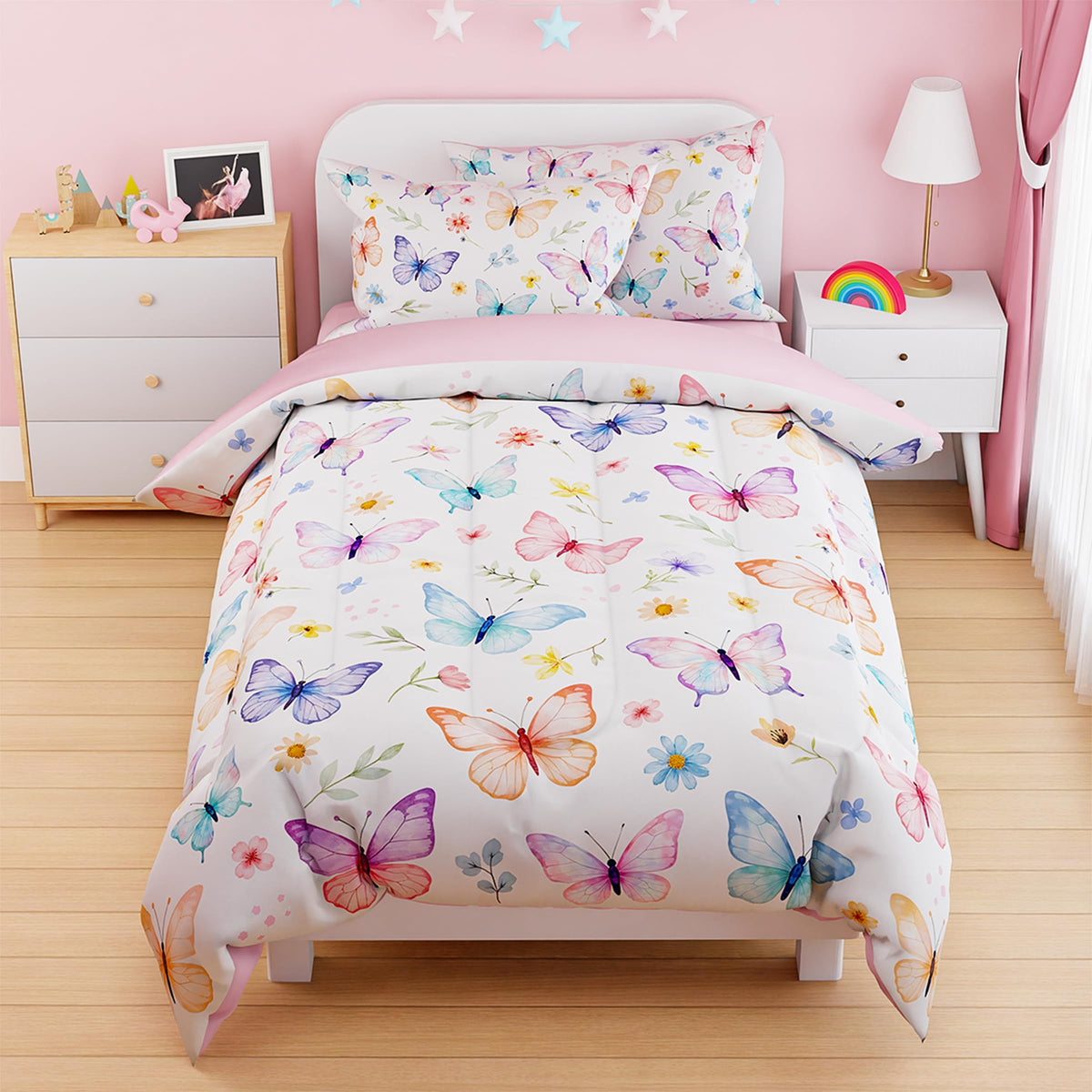 SANDJEST Dinosaur Duvet Cover Sets Full Size for Kids Boys, Incude 1 Polyester Comforter Cover 80x90 Inches and 2 Pillowcases 20x26 Inches, Comforter Not Included, Gift for Christmas Birthday