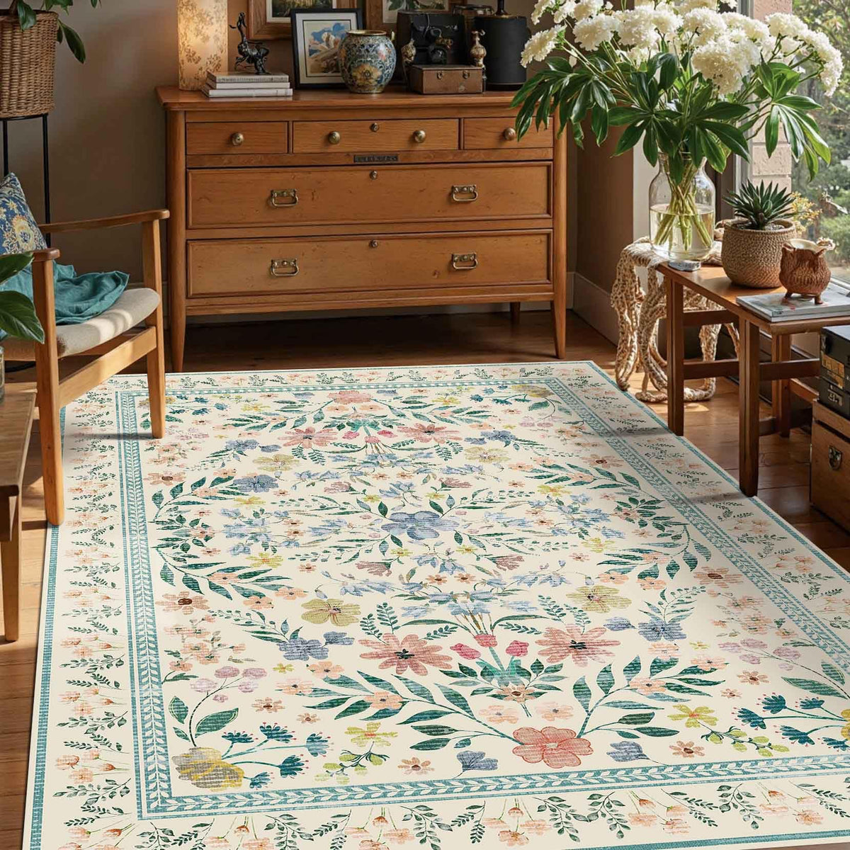 Rugxara Grey 5x7 Area Rugs for Bedroom & Living Room