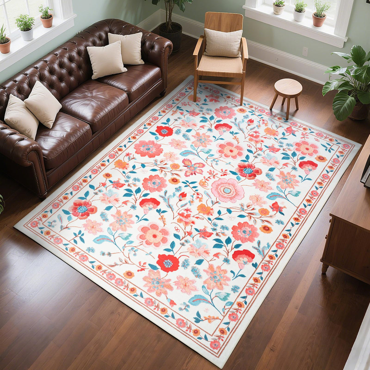 CRYPTOLITE Abstract Area Rug Washable Rug with Non-Slip Backing Low Pile Area Rugs for Living Room,Bedroom,Dining Room,4x6, Gold&Grey