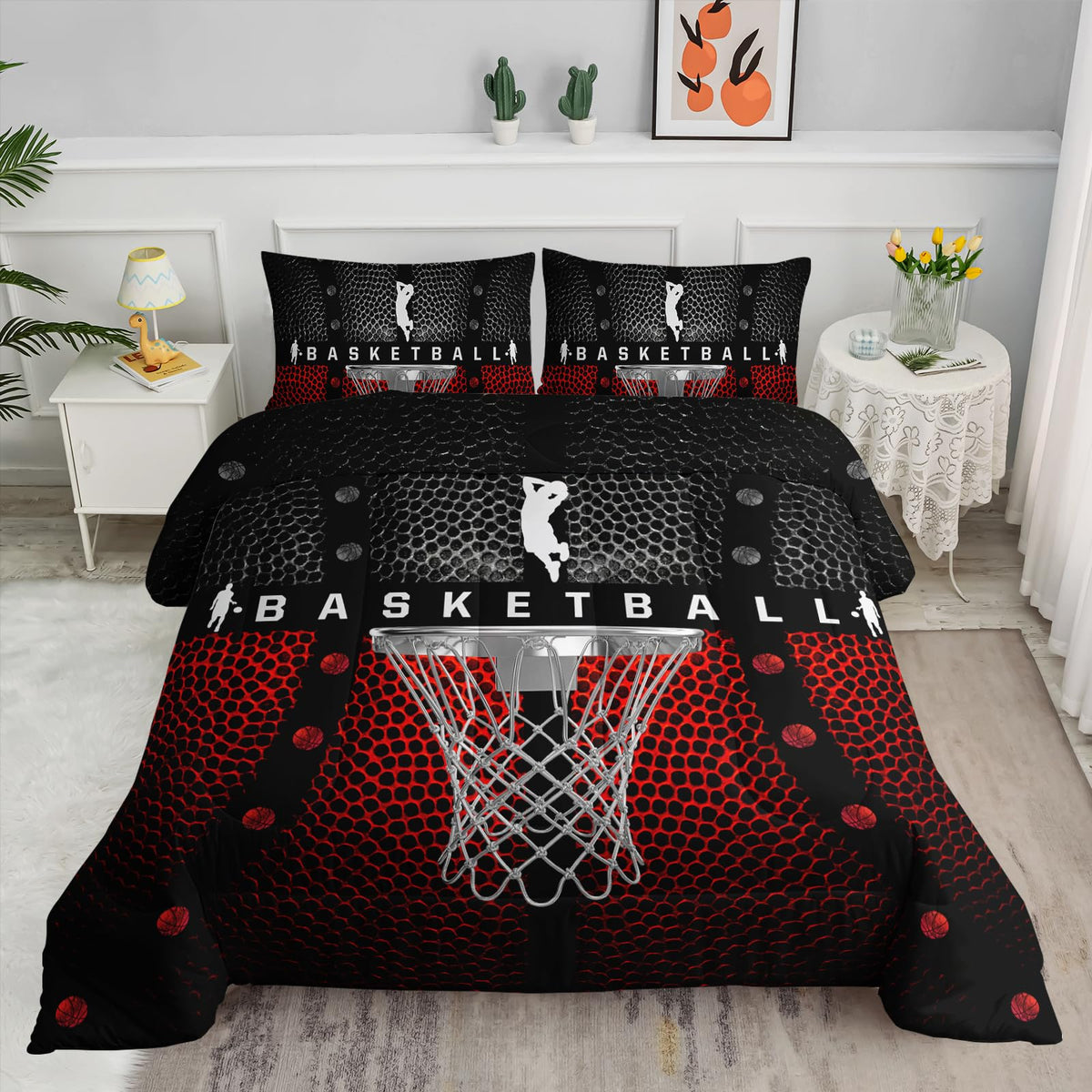 Axolotl Kid Comforter Set Twin Size,Racing Car Bedding Set for Boys Girls Teen Kids Children Racing Gifts,Race Cars Quilt Bed Set with 1 Comforter 2 Pillowcases,Red Grey