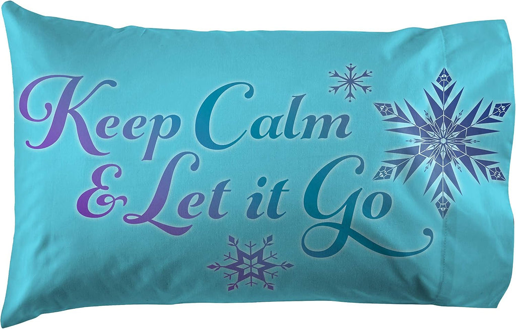 Disney Frozen Kids Full Comforter Set 7 Piece Bed in a Bag, Purple