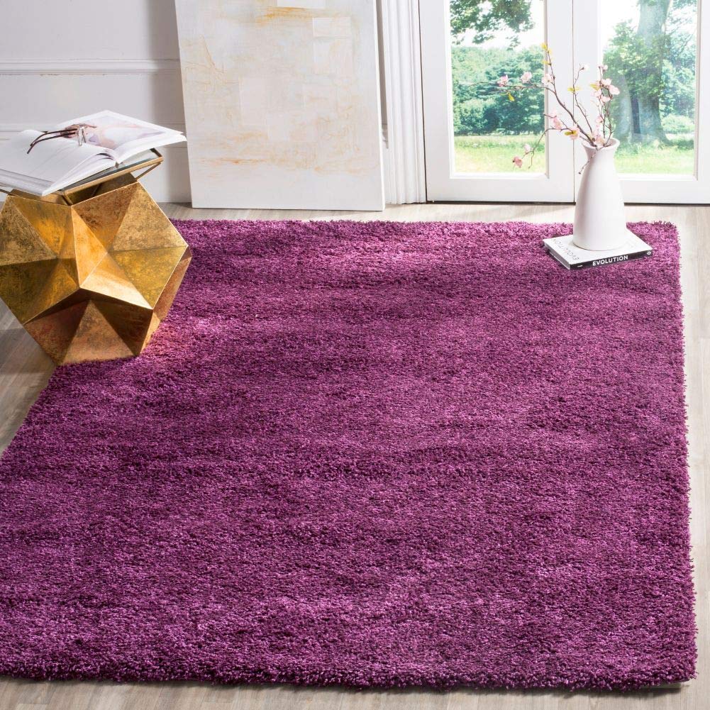 SAFAVIEH Area Rug 4x6 - California Shag Collection - Ivory, Non-Shedding & Easy to Clean, Ultra Plush Thick Pile, Ideal for Living Room, Bedroom, Dining Space (SG151-1212)