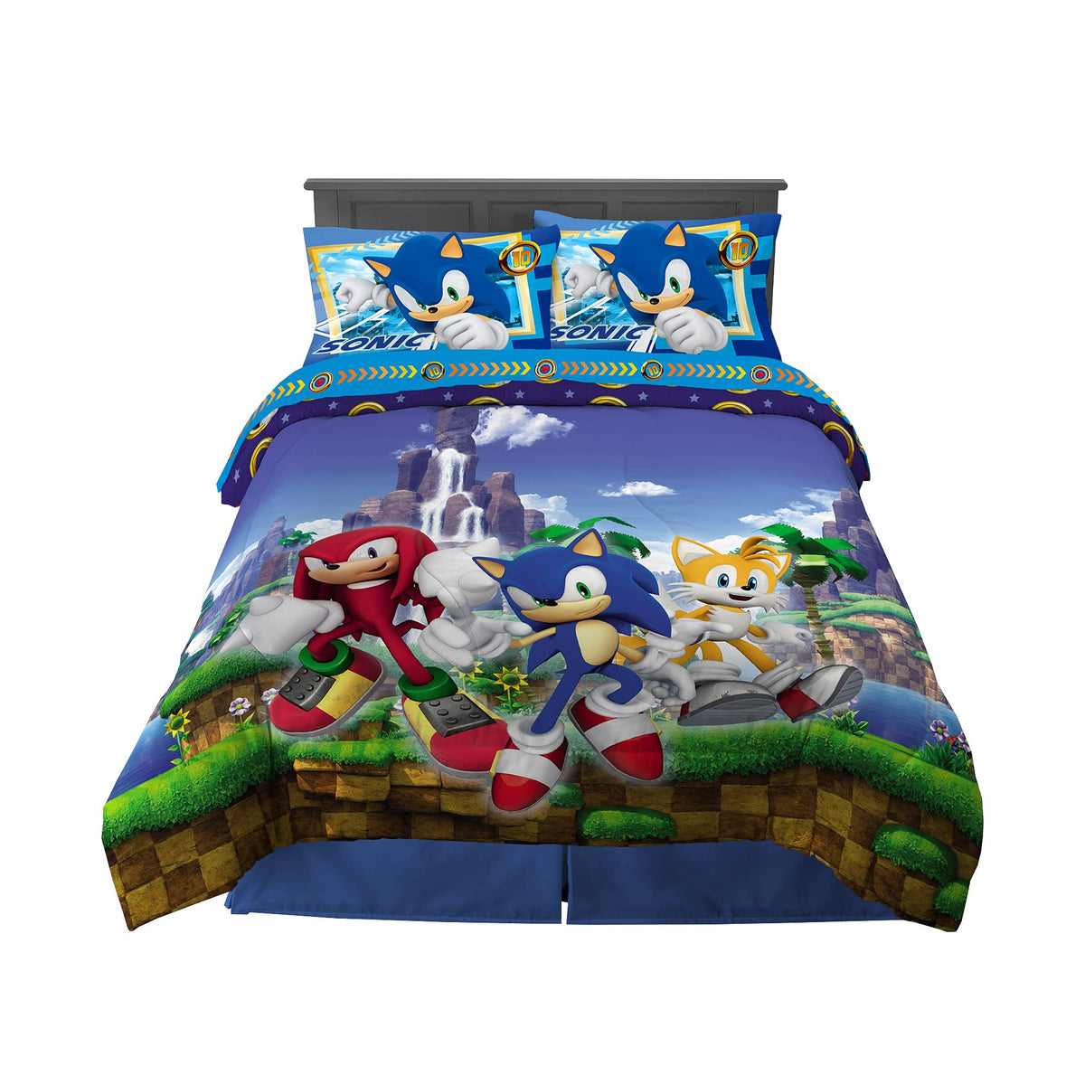 Franco Gabby's Dollhouse Kids Bedding Super Soft Microfiber Comforter and Sheet Set, 4 Piece Twin Size, (Officially Licensed Product)