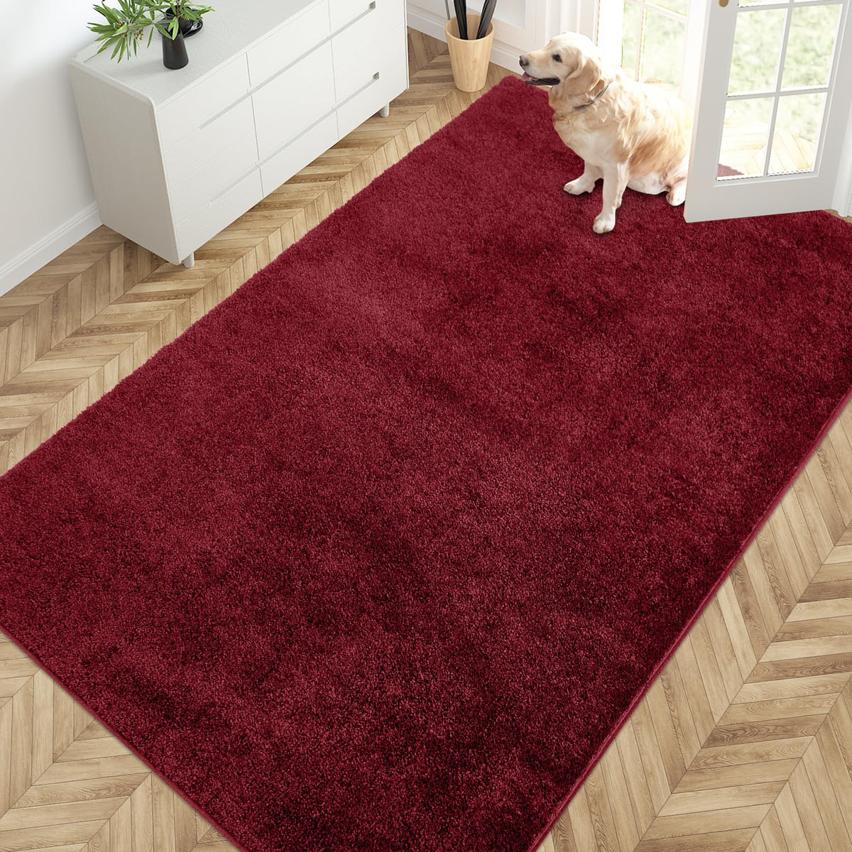 PURRUGS Dirt Trapping Indoor Door Mat, 20" x 31.5", Bluish Grey-Black