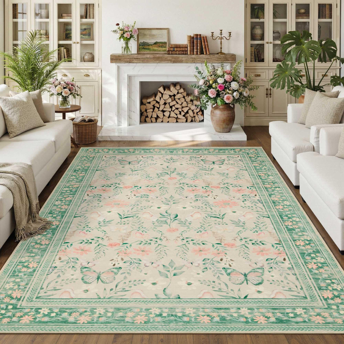 Rugxara Grey 5x7 Area Rugs for Bedroom & Living Room