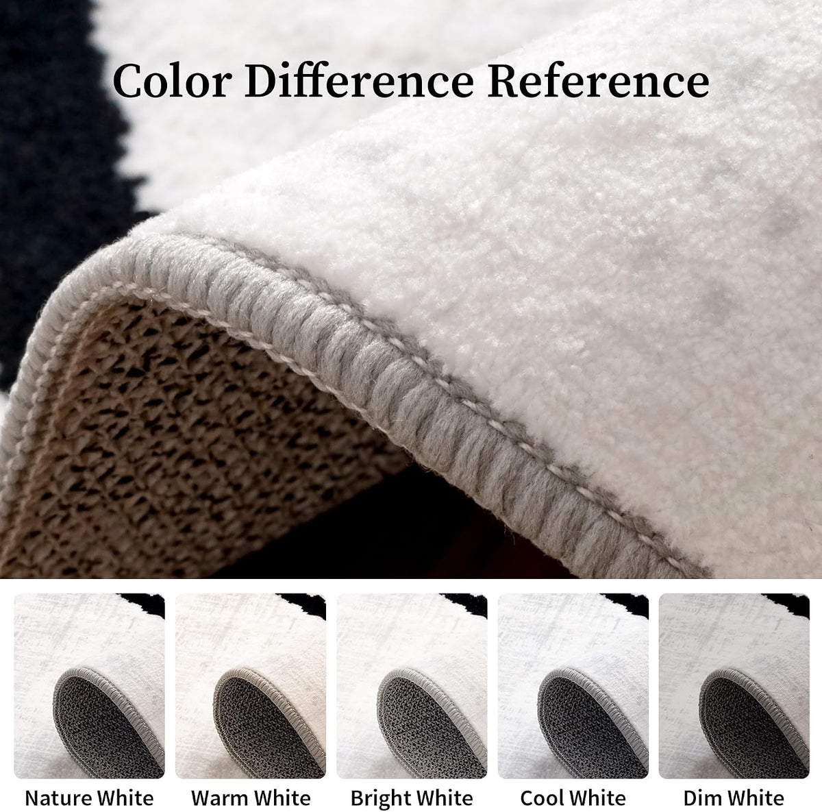 YIHOUSE 6x9 Washable Modern Abstract Black White Area Rug