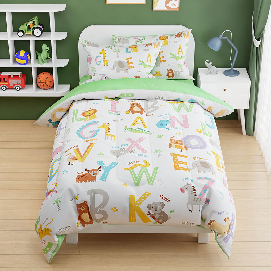 SANDJEST Dinosaur Duvet Cover Sets Full Size for Kids Boys, Incude 1 Polyester Comforter Cover 80x90 Inches and 2 Pillowcases 20x26 Inches, Comforter Not Included, Gift for Christmas Birthday