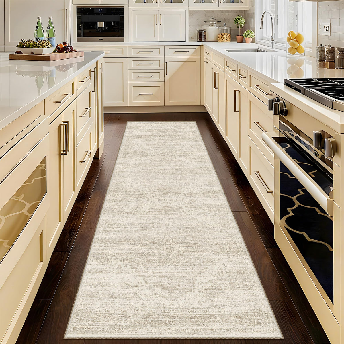 5x7 Area Rugs - Ultra-Thin Washble Rugs,Non-Slip Low Pile Abstract Print Rugs for Living Room,Home Office Decor,Stain Resistant Machine Washable Area Rug